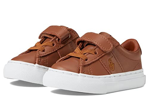 POLO RALPH LAUREN Baby Boy's Sayer Leather (Toddler) Tan Leather 9 Toddler M | Amazon (US)