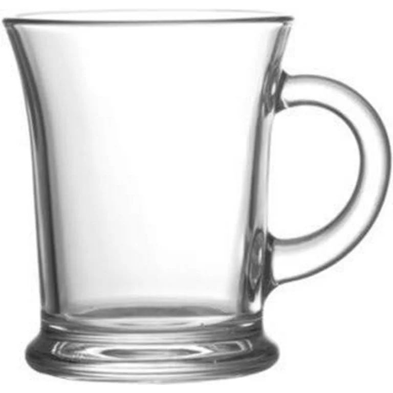 Vikko 13 Ounce Clear Glass Coffee Mugs | Aroma Collection - Thick and Durable - Wide, Heavy Base ... | Walmart (US)