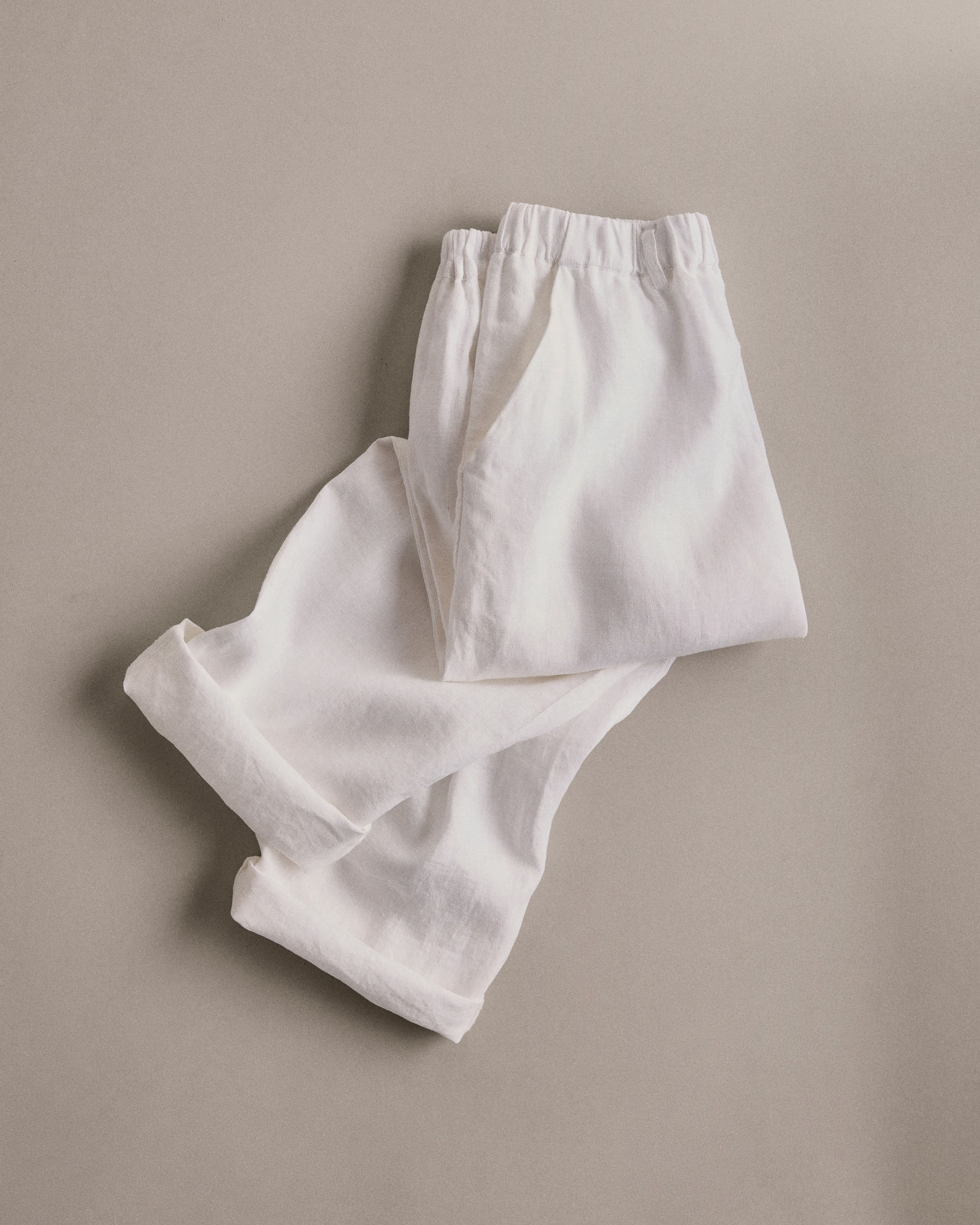 Quince | Women's 100% European Linen Pants in Blue Pinstripe, Size Small | Quince