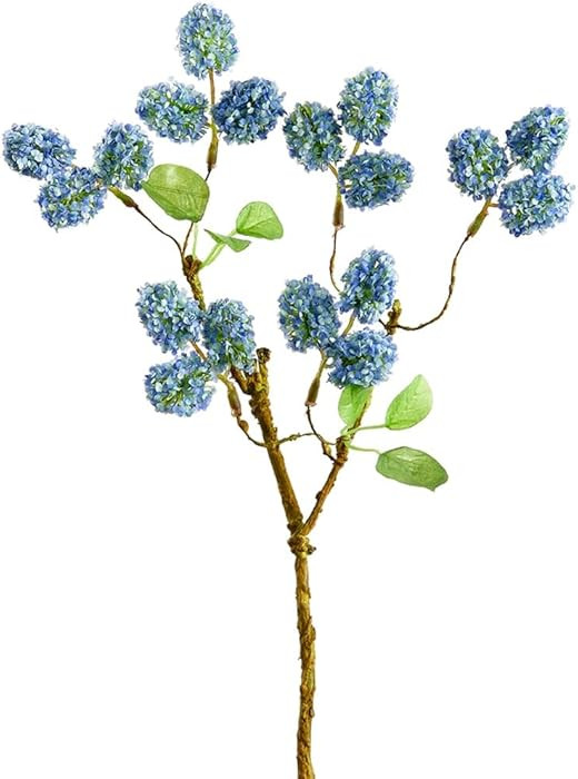 14" Mini Silk Viburnum Flower Stem -Blue (Pack of 12) | Amazon (US)