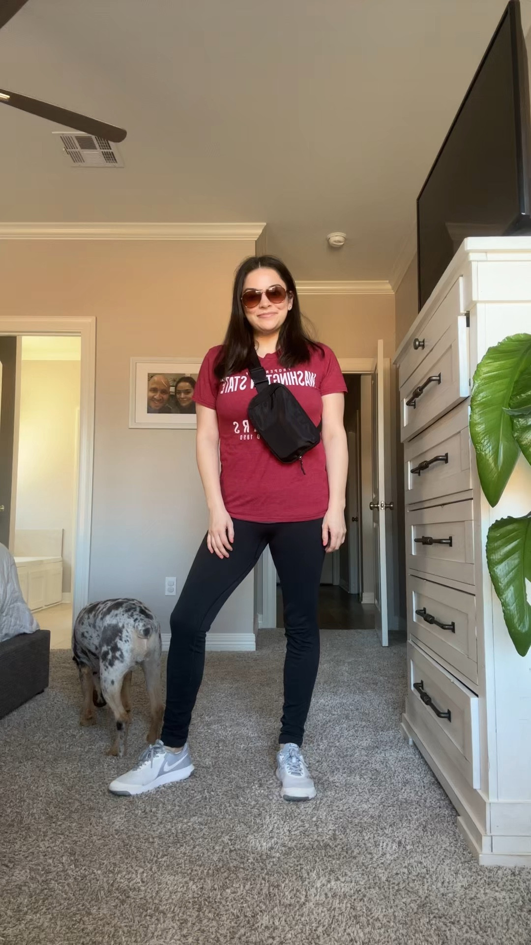 Weekend Errands outfit #beltbag #tshirt #leggings #nikeshoes

#LTKfindsunder50 #LTKitbag #LTKfitness