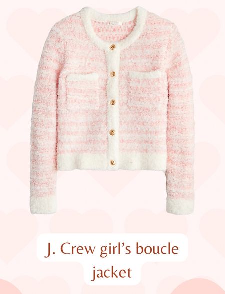 I think I’ve fallen in love with this J. Crew boucle jacket for girls and the beautiful shade of pink it comes in! I love how chic and classic this look is and it will be a perfect jacket to go over dresses for the season! 💕 #LTKCREW #JCREW #JCREWKIDS #girlsclothes

#LTKGiftGuide #LTKHoliday #LTKkids