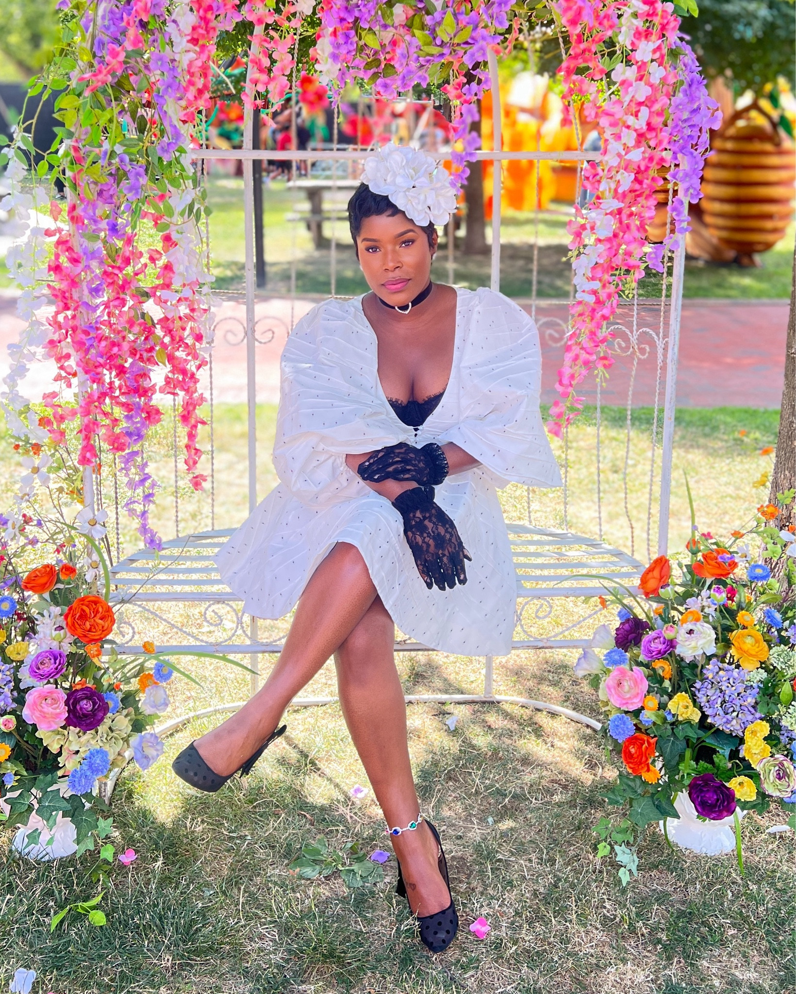 Bridgerton Brunch in Bardot! Obsessed with this dress ❤️

#LTKSeasonal #LTKxNSale #LTKFindsUnder100