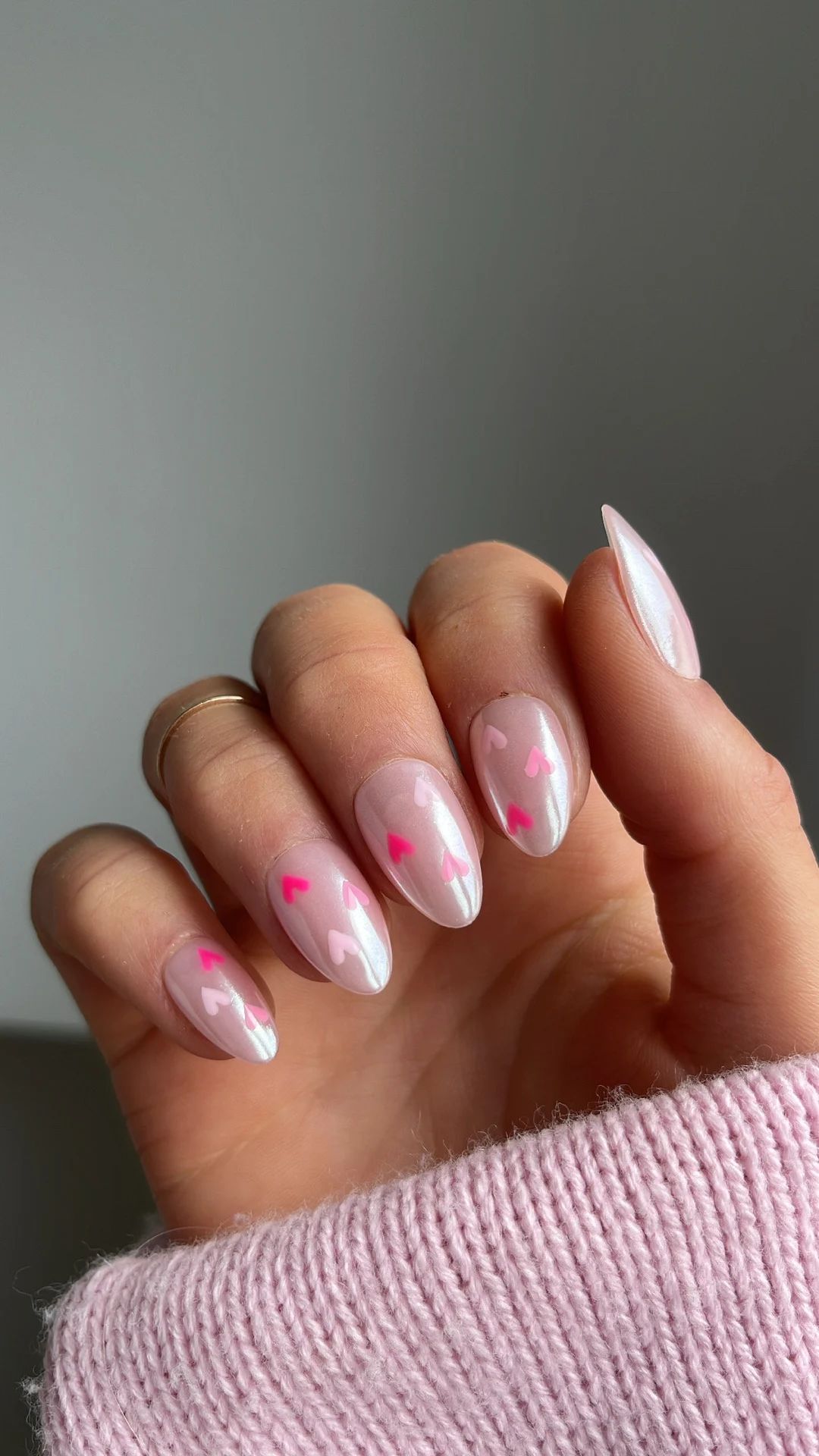 Glazed Pink Hearts Custom Press on Nails - Etsy | Etsy (US)