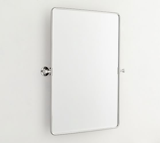 Vintage Rounded Rectangular Pivot Mirror | Pottery Barn (US)