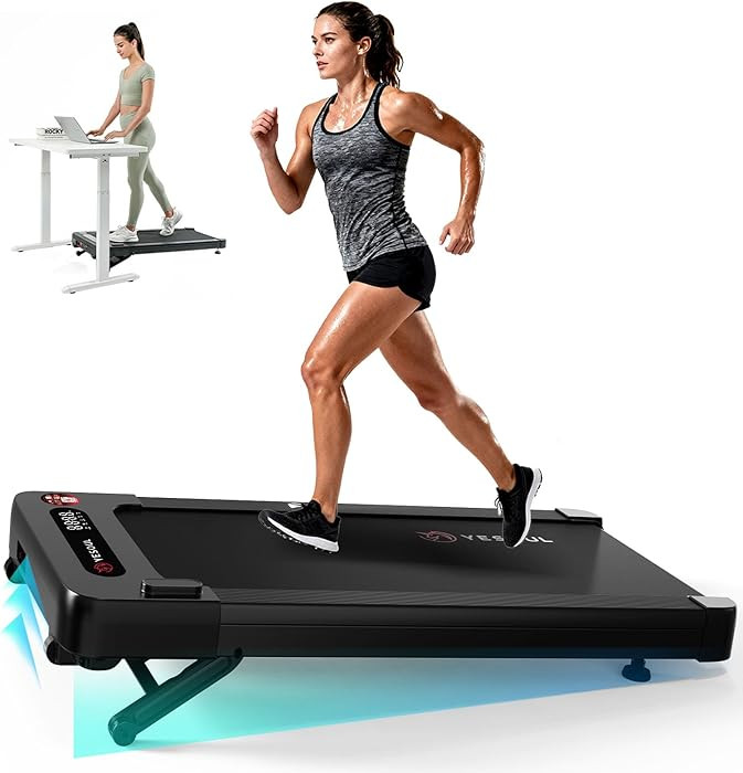 Yesoul Walking Pad Treadmill with 10% Auto Incline, Under Desk Treadmill for Home Walking, Hiking... | Amazon (US)
