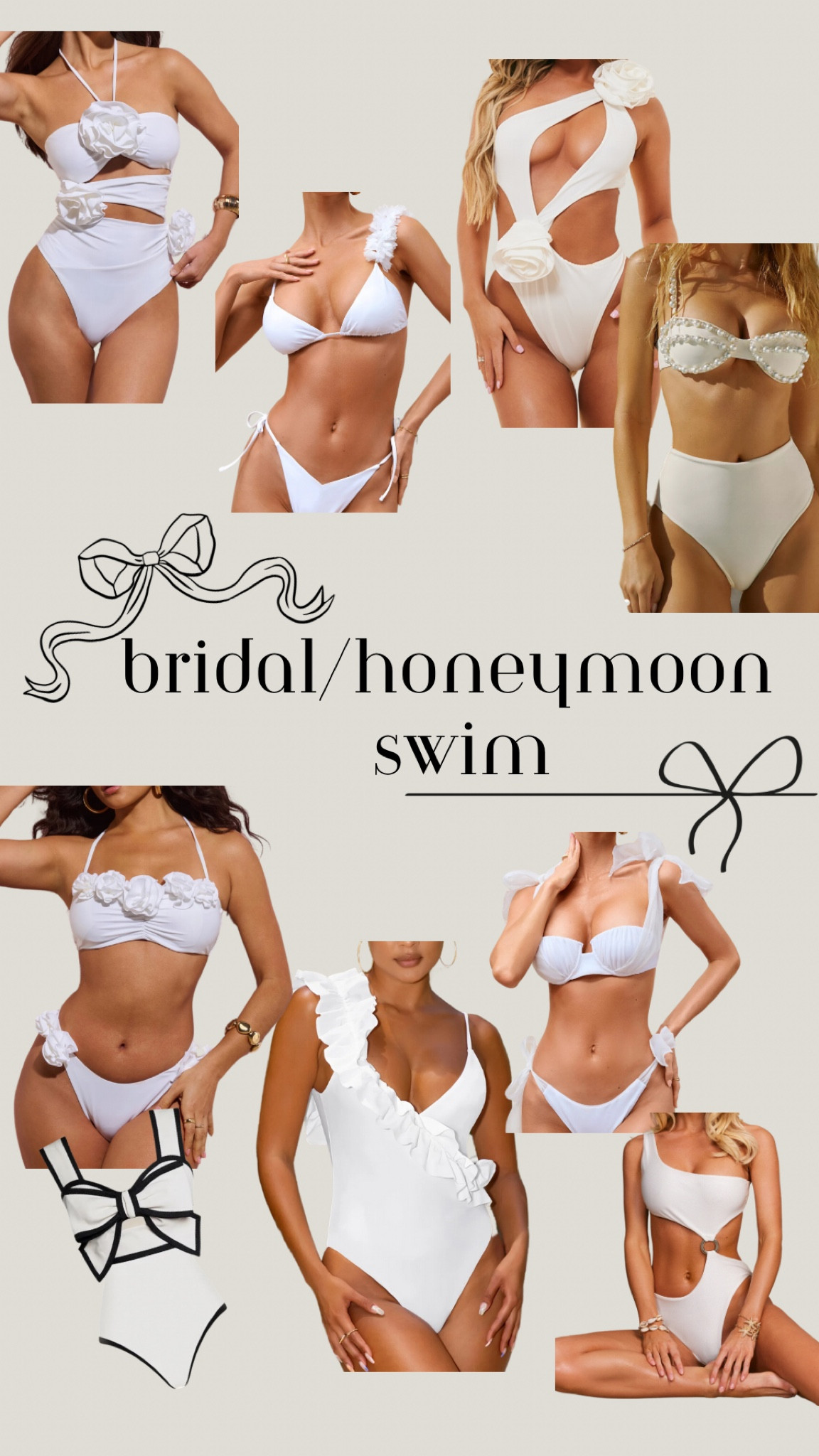 Destination wedding outfit idea, bridal swim ideas, bachelorette party swim idea, honeymoon swim Inspo 

#LTKSeasonal #LTKwedding #LTKswim