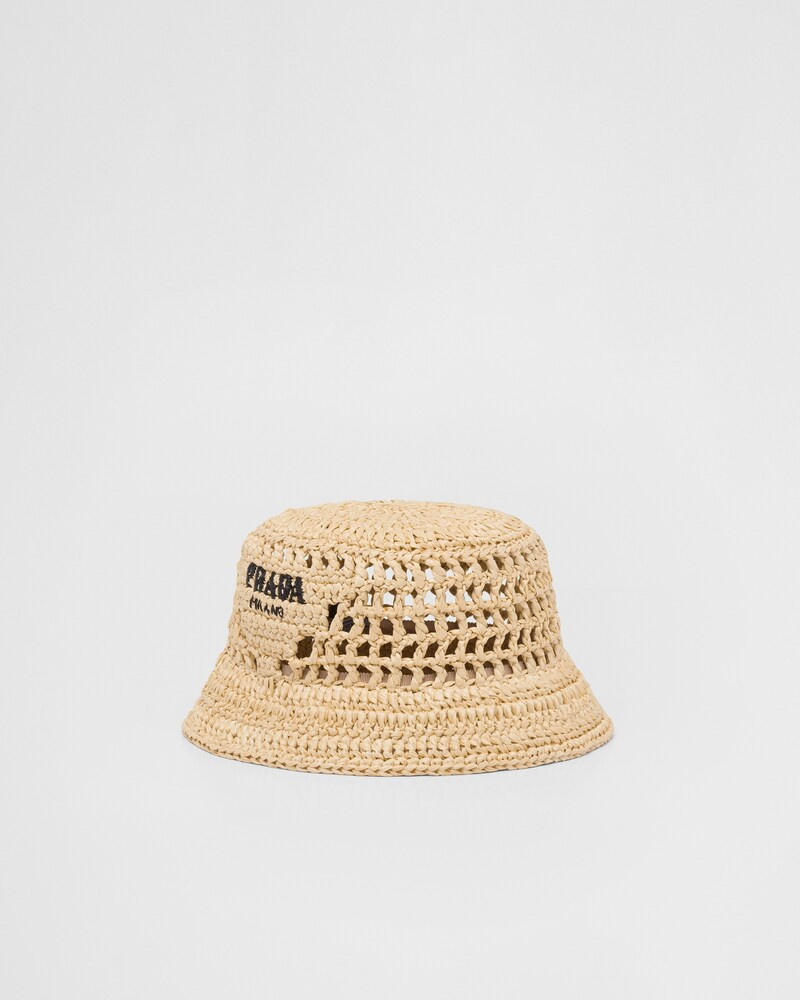 Raffia bucket hat | Prada Spa US
