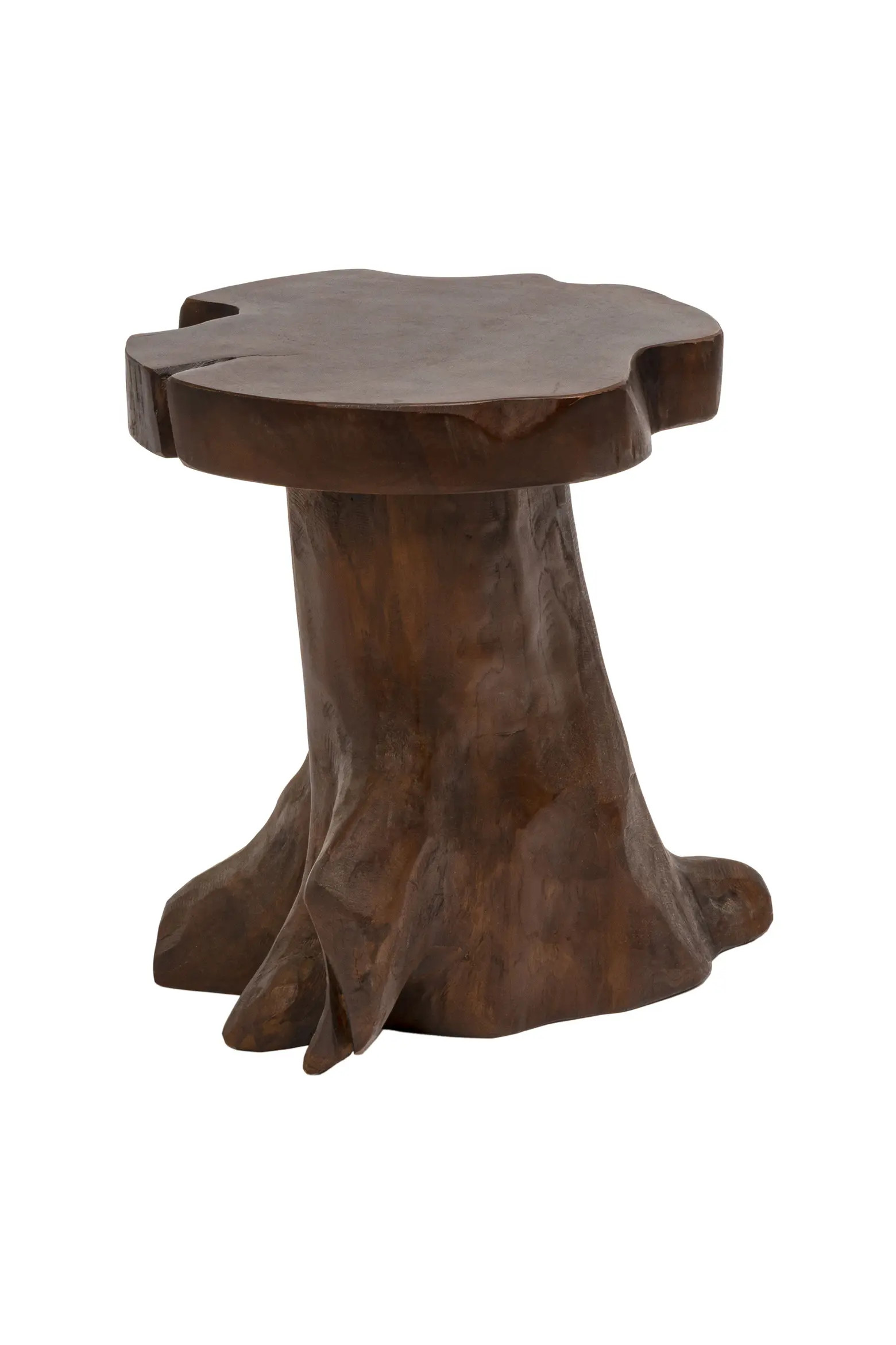Amara Rustic Handcrafted Solid Wood Live Edge Tree Stump Stool, Accent Side Table and Decorative ... | Nordstrom