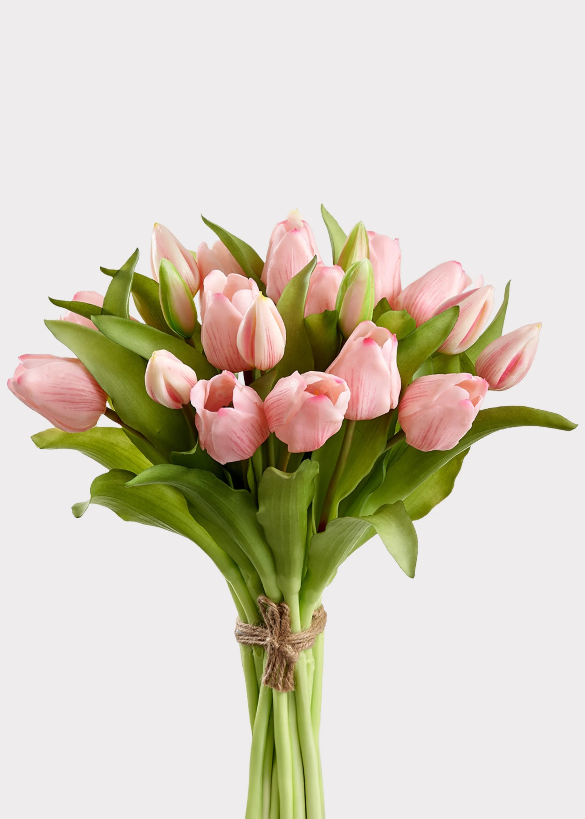 Faux Pink Tulip Bouquet | Artificial Spring Flowers | Afloral | Afloral