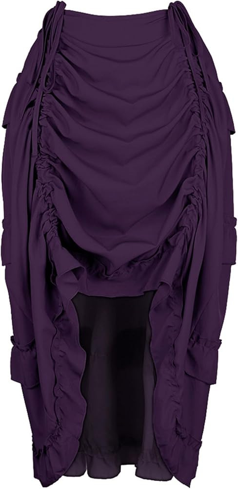 Zhitunemi Renaissance Costume Pirate Skirt: Steampunk Skirt Plus Size Corset Dresses - Renaissanc... | Amazon (US)