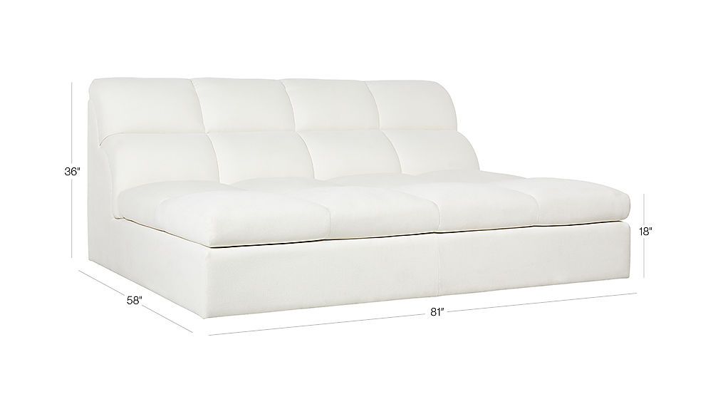 Chill Ivory Chaise Lounge + Reviews | CB2 | CB2