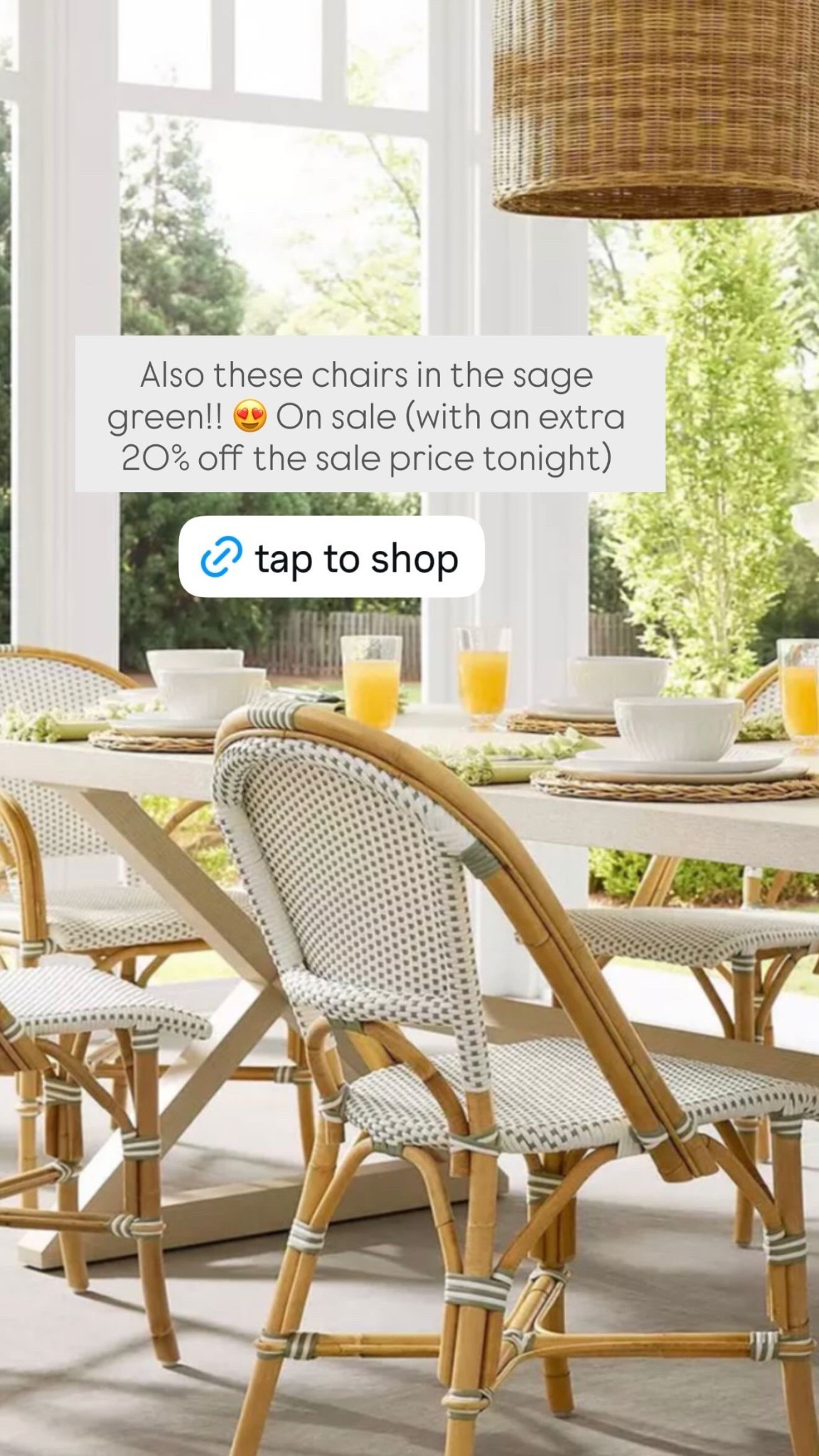 The most beautiful riviera chairs on sale with an extra 20% off tonight! 

#LTKSeasonal #LTKHome #LTKSaleAlert