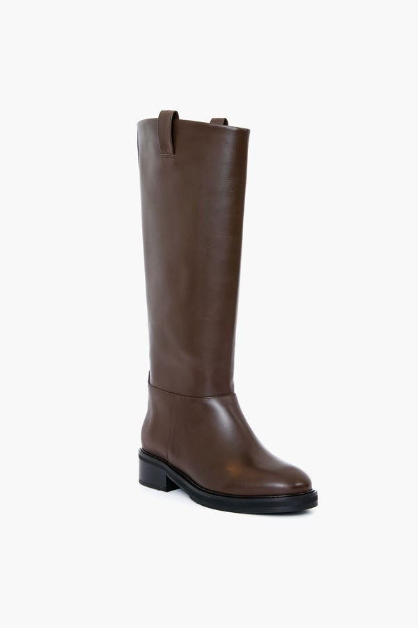 Chocolate Leather Frances Boots | Tuckernuck (US)