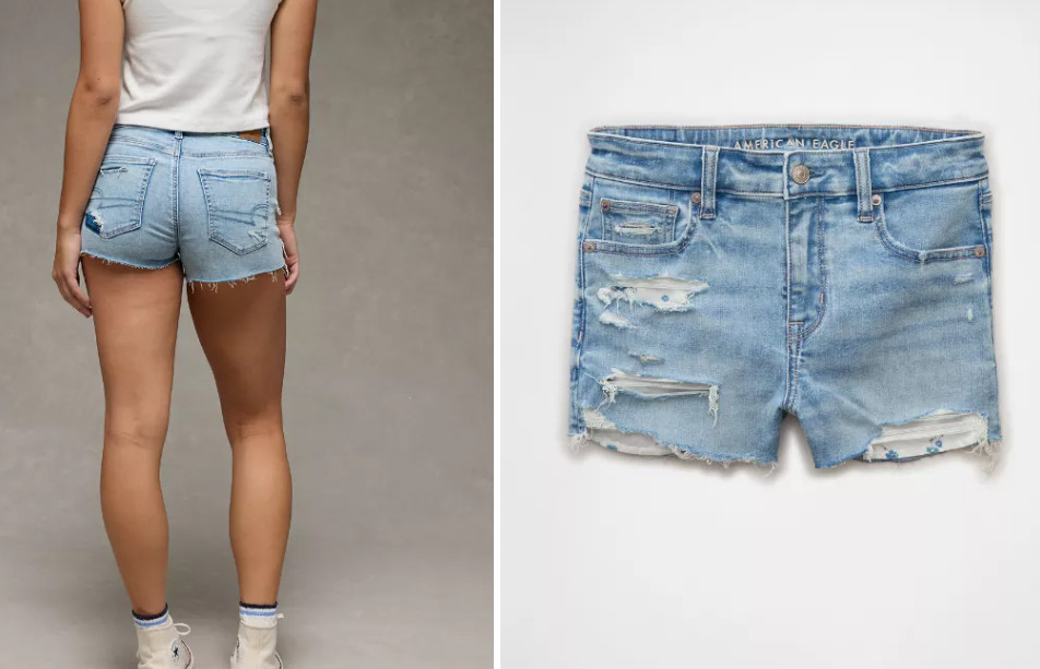 AE Next Level High-Waisted Shortie
This fit never goes out of style. High waisted & legs for days. 

 