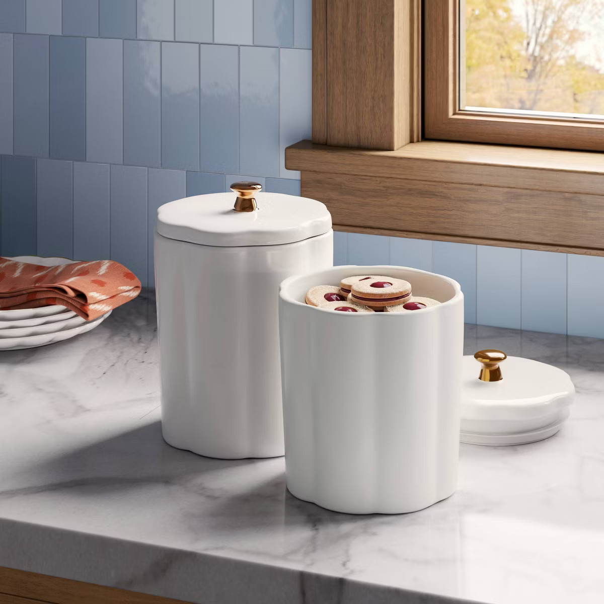 Large Ribbed Food Storage Canister - Threshold™ | Target