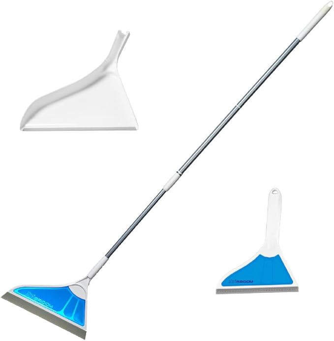 Helio Air Broom 3 Piece Kit All Surface Sweeper and Squeegee for Wet and Dry Cleaning Dust, Dirt,... | Amazon (US)