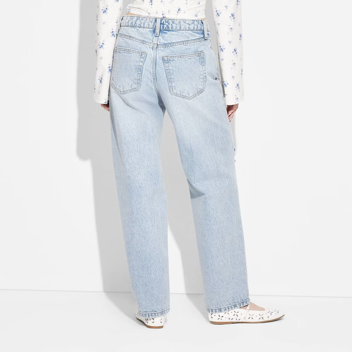 Women's Mid-Rise 90's Relaxed Straight Jeans - Wild Fable™ | Target