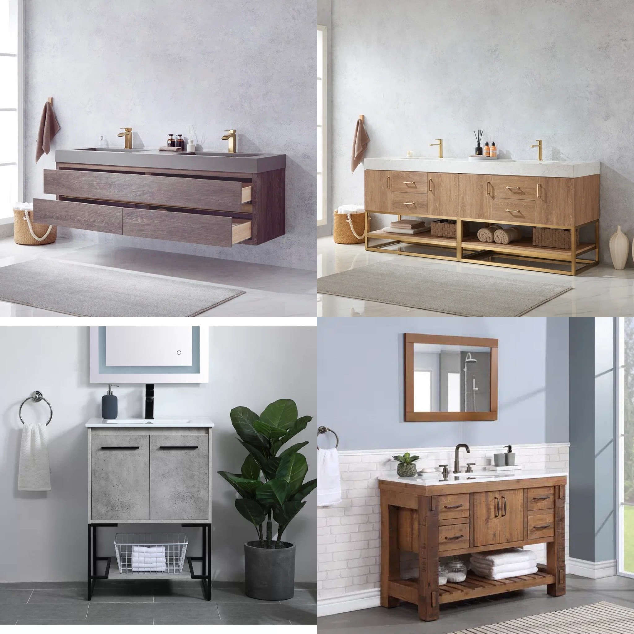 Chic and modern bath vanities with a lit of storage for your mid-year refresh. #Wayfair’s5DaysDeals

#LTKsalealert #LTKhome #LTKFind