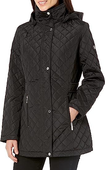 Calvin Klein Women's Mid-Weight Diamond Quilted Jacket (Standard and Plus) | Amazon (US)