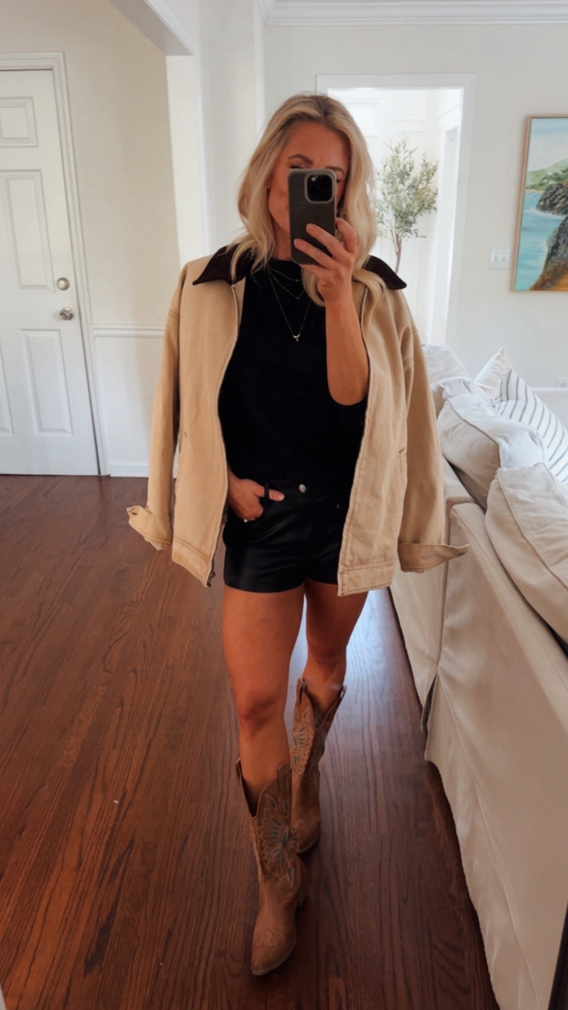 Concert outfit idea
Date night outfit idea
Cowboy boots
Barn jacket

#LTKCyberWeek #LTKmomlife #LTKdayinmylife