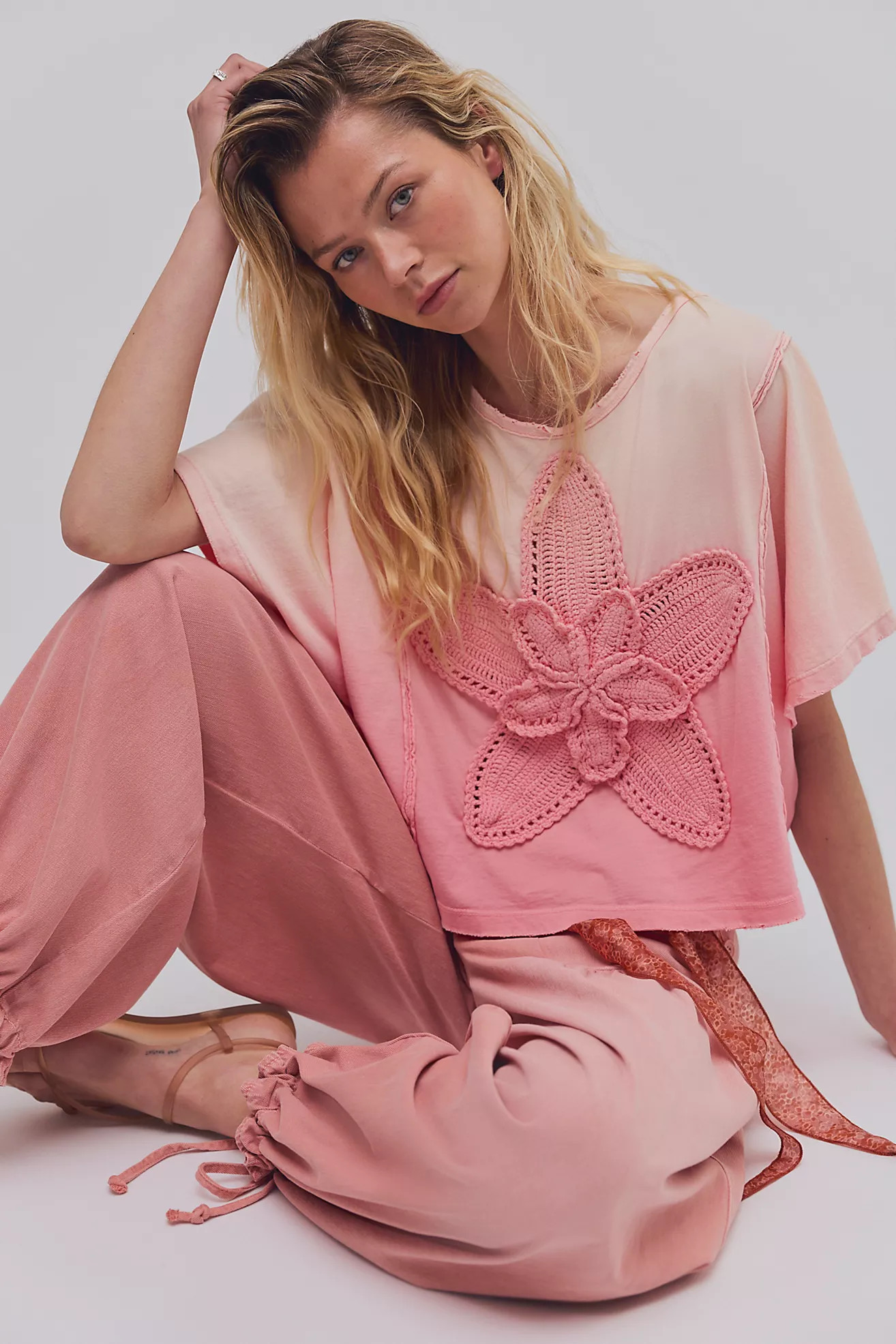 Tricia Fix Crafty Crocheted Tee | Free People (Global - UK&FR Excluded)
