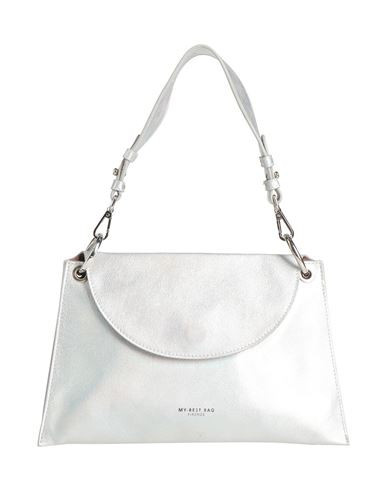 My-best Bag Woman Handbag Silver Size - Leather | YOOX (US)
