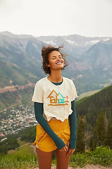 Tahoe Faded Crop Tee | Free People (Global - UK&FR Excluded)