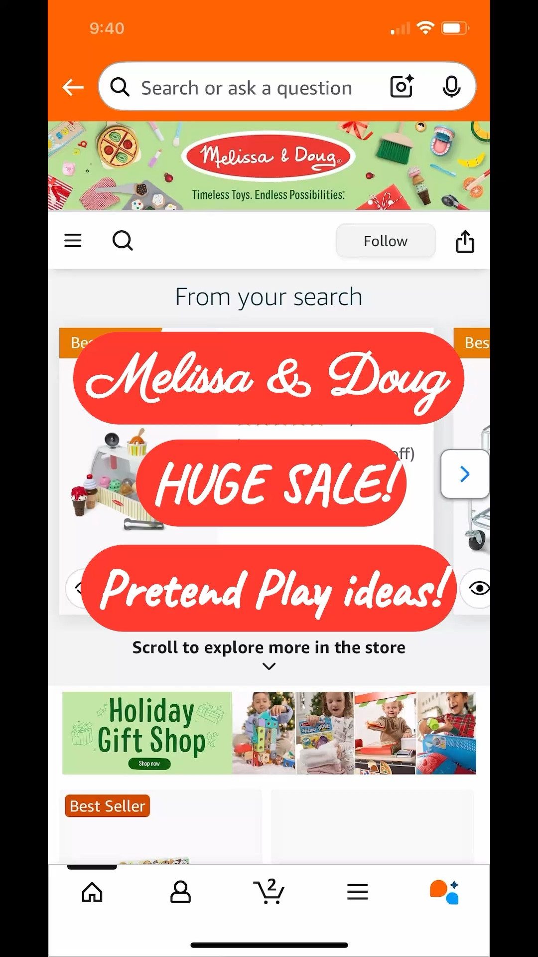 Melissa & Doug huge savings on @amazon!! These toys will last for years & are truly the best!! Linked all the kitchen and pretend play ideas here!

#melissaanddoug #toysale #giftideas #kidsgifts #amazon 

#LTKSaleAlert #LTKGiftGuide #LTKCyberWeek