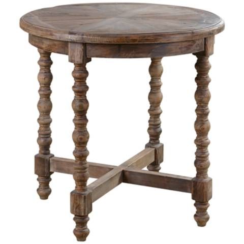 Uttermost Samuelle Reclaimed Wood End Table - #4N579 | Lamps Plus | Lamps Plus