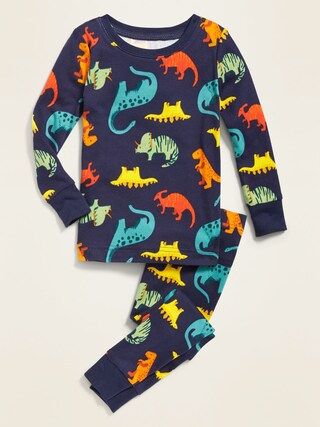 Dinosaur-Print Pajama Set for Toddler & Baby | Old Navy (US)