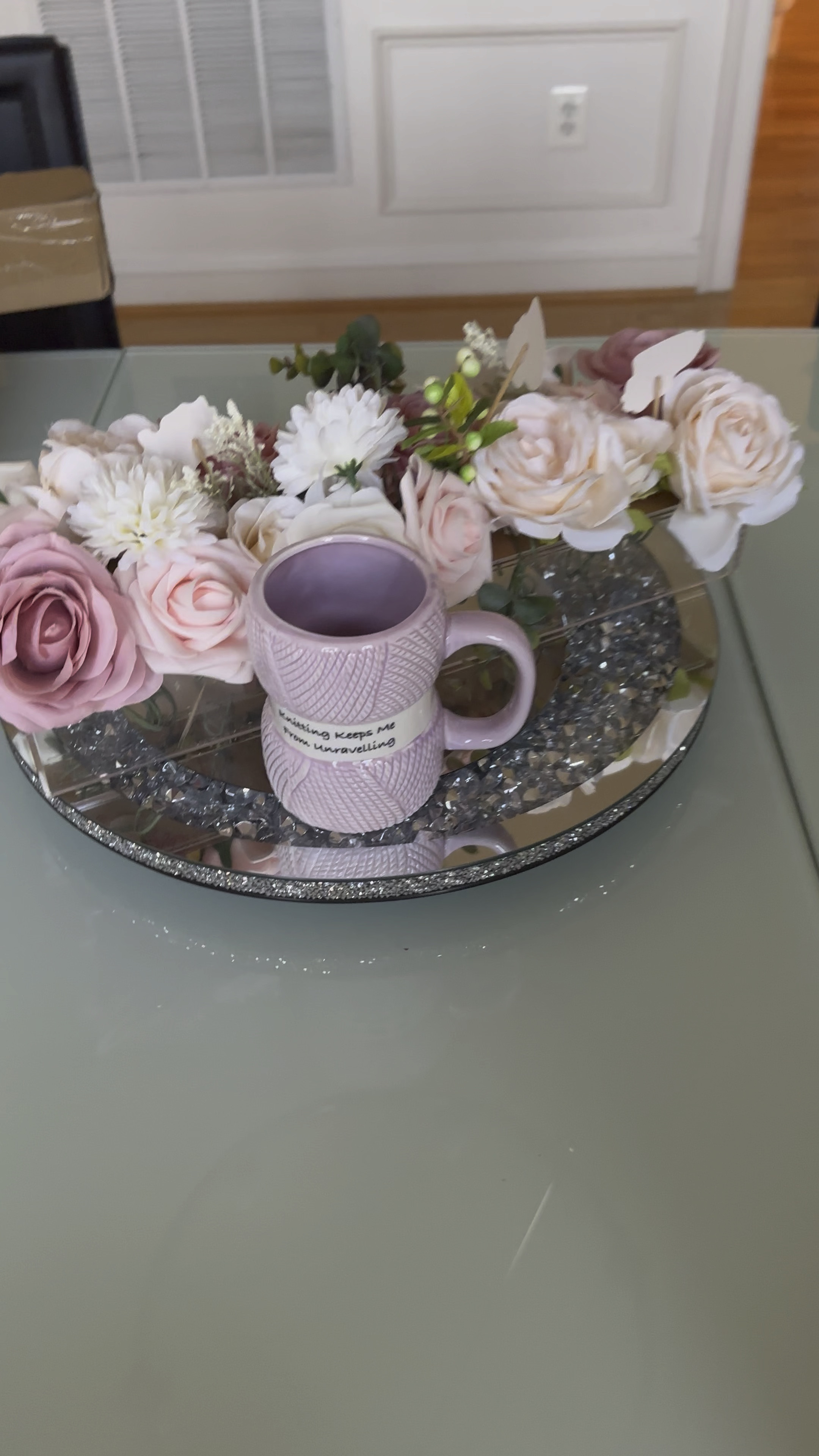 In a world where life often feels like a tangled ball of yarn, my trusty knitting mug stands as a steadfast companion, boldly proclaiming, "Knitting helps me from unraveling." With each sip of my favorite brew, I can almost hear the soft click of needles and the soothing rhythm of stitches being formed, as if the mug itself is chanting a mantra against chaos. It’s the perfect blend of caffeine and creativity, reminding me that while I may be a hot mess sometimes, at least my knitting projects are coming together beautifully—one stitch at a time!
Perfect gift for her 

#LTKFamily #LTKVideo #LTKHome