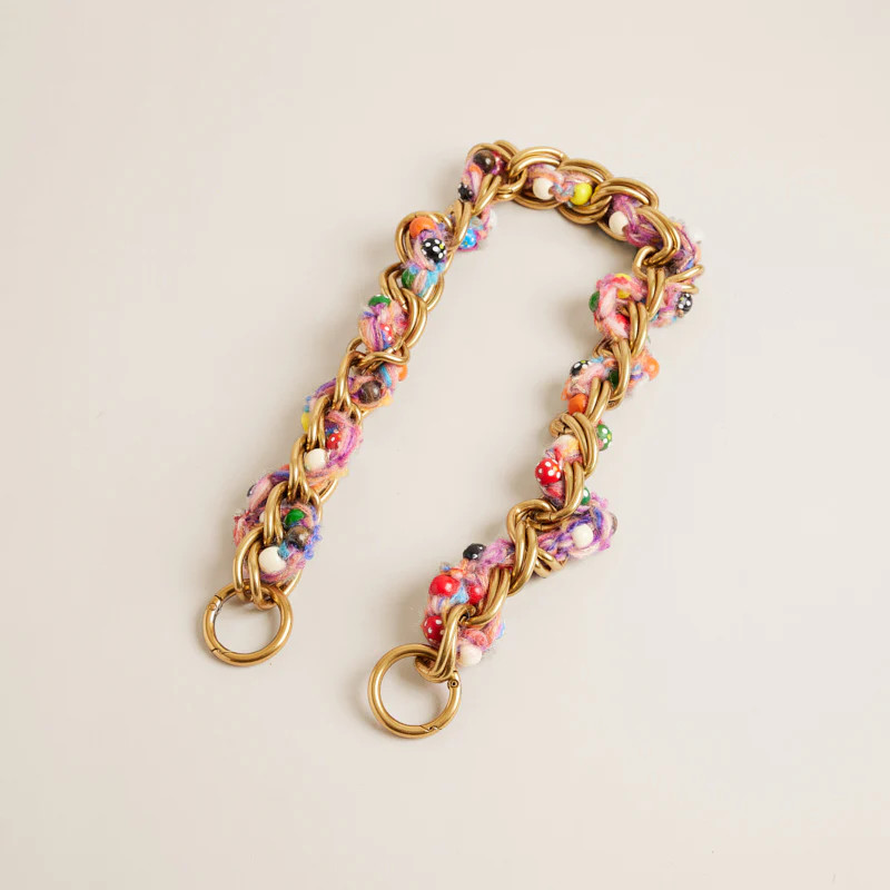 Gumball Yarn in Chain Shoulder Strap - Pink Multi | Parker Thatch
