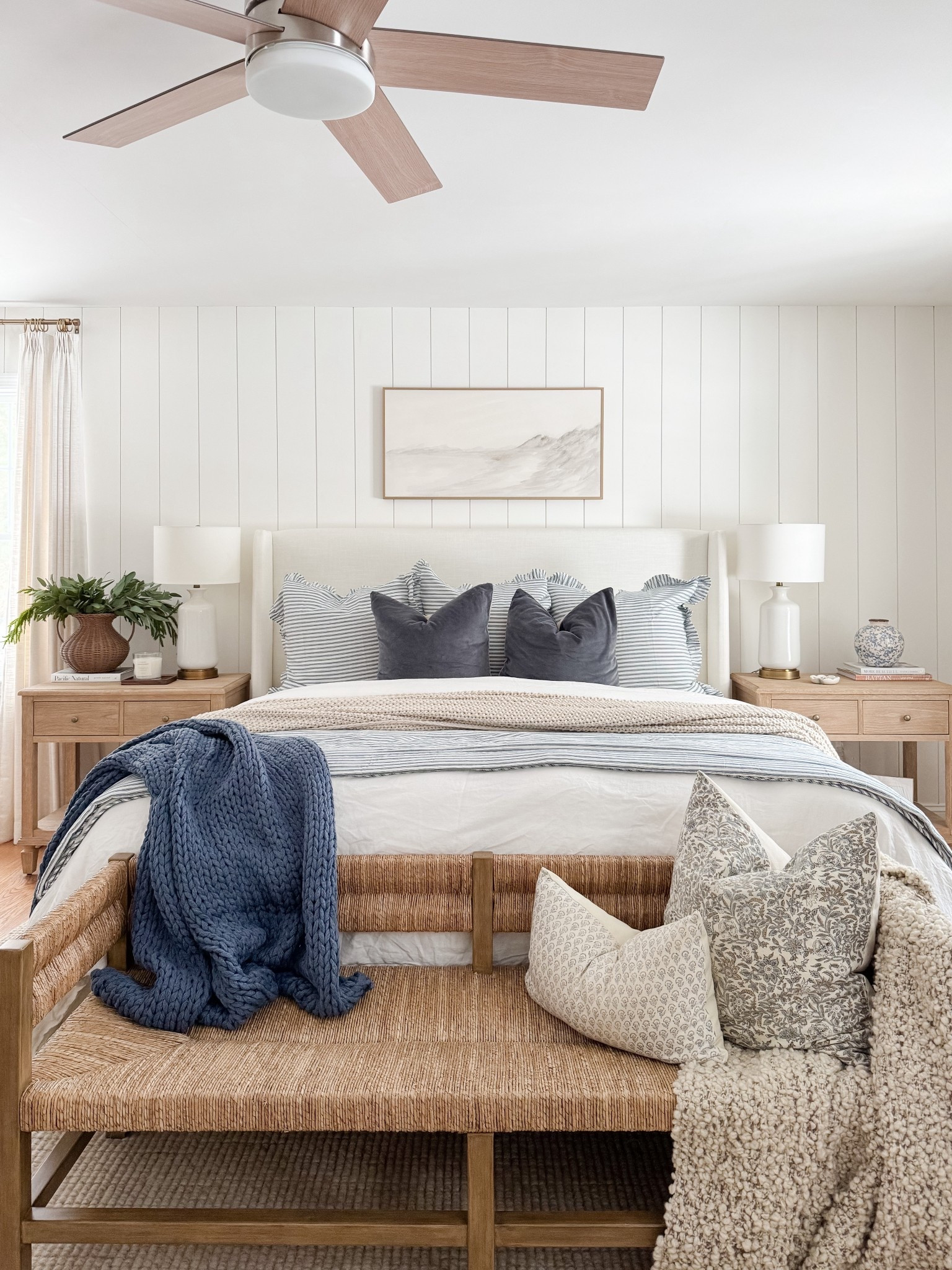 Soft neutral bedroom styling! A neutral bedroom styled with subtle patterns, cozy textures, and soft layers for an effortlessly calm and coastal feel.

Neutral bedroom decor, coastal home style, layered bedding, soft textures, cape cod home, calming bedroom, winter home inspiration, timeless decor, Sherri calnan home

#LTKHome