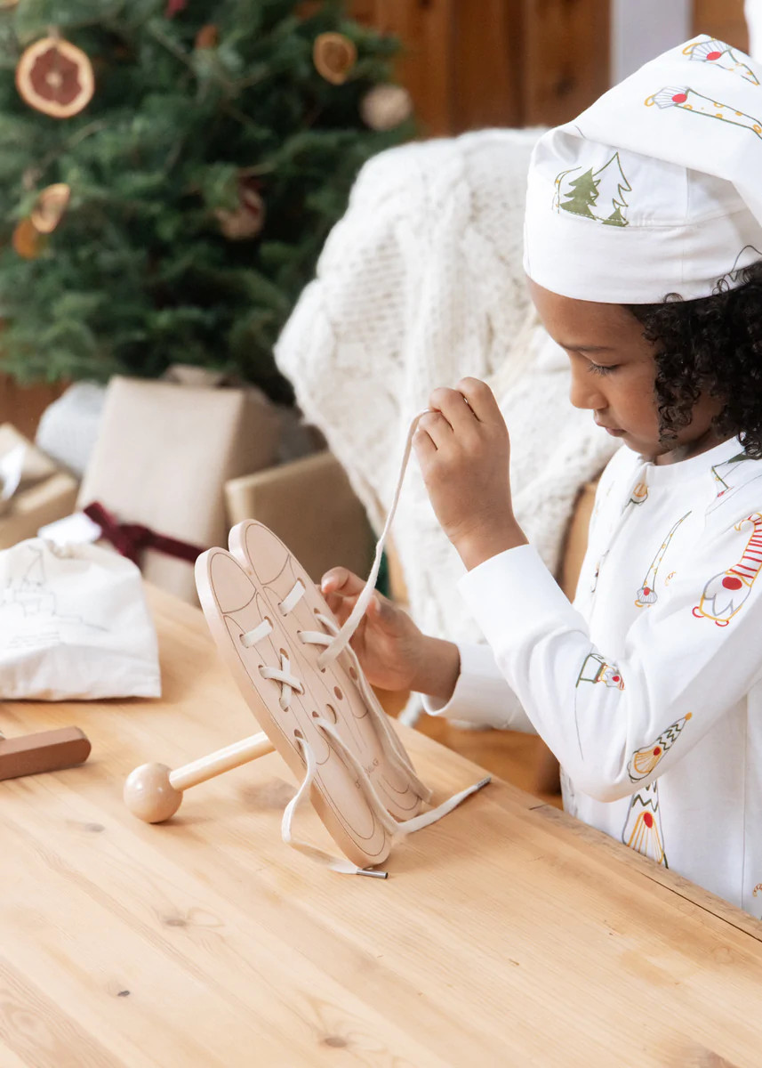 Wooden Lacing Game | Coco Village
