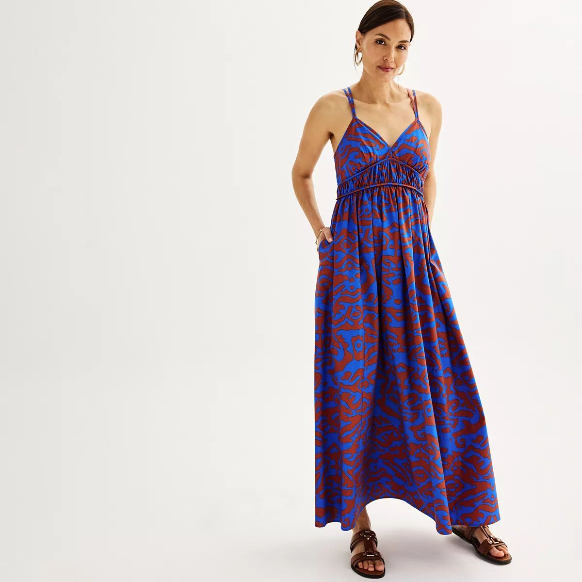 Women’s Nine West Double Strap Maxi Dress | Kohl's