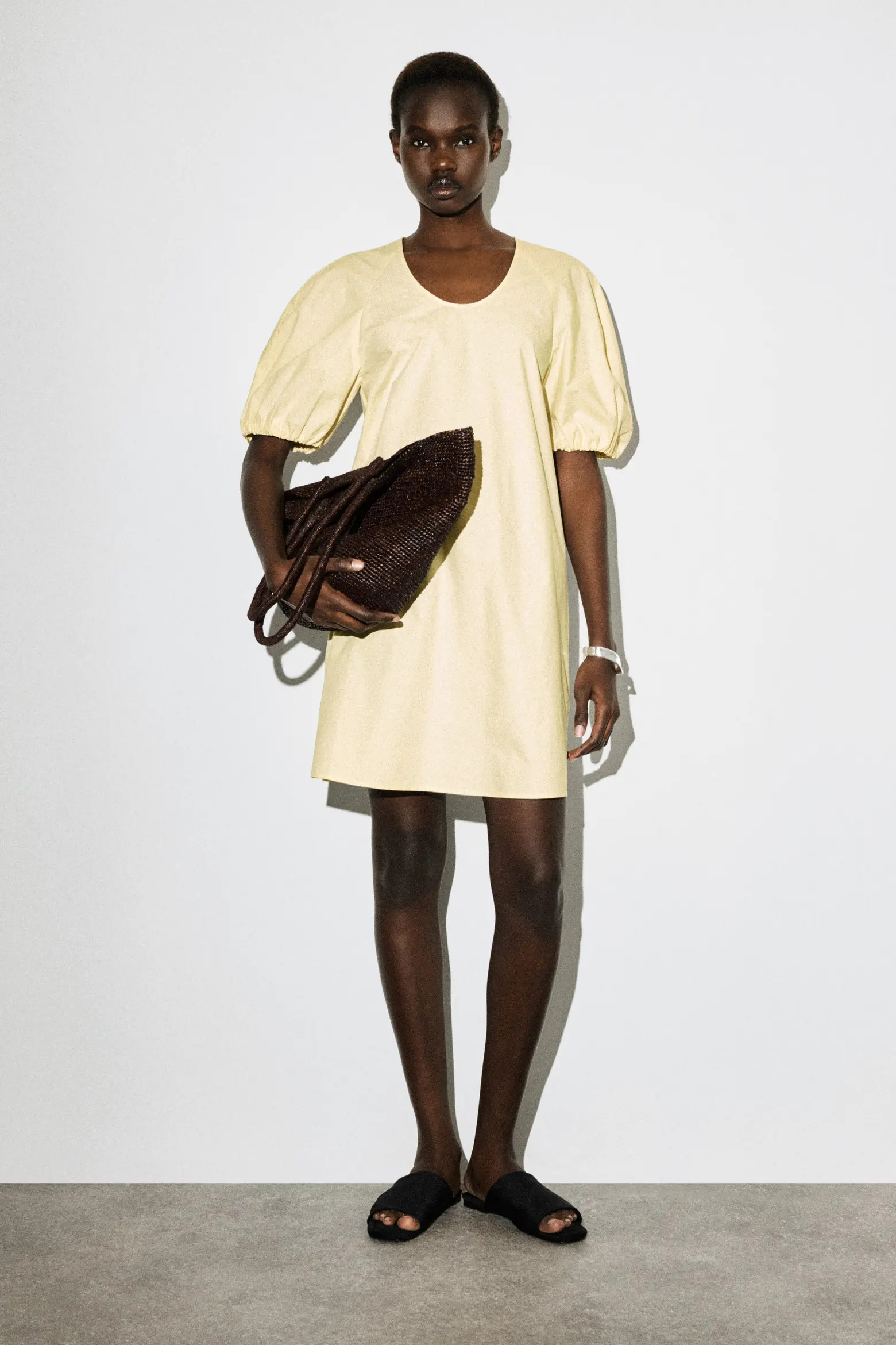 Puff-sleeve Cotton Mini Dress (Women) | Nordstrom | Nordstrom