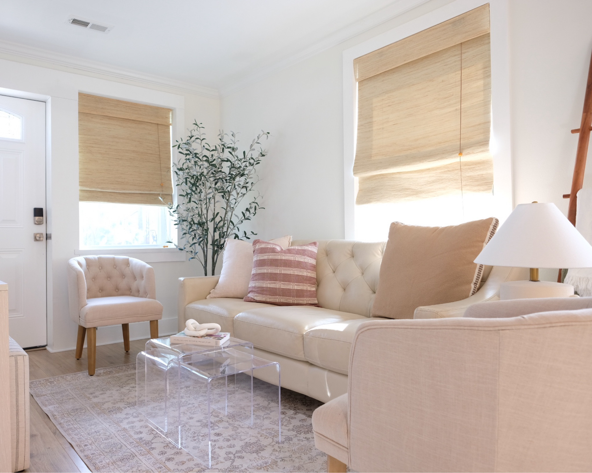 French cottage, timeless French cottage, bamboo shades, olive tree, faux tree, coquette decor 

#LTKsalealert #LTKSpringSale #LTKhome