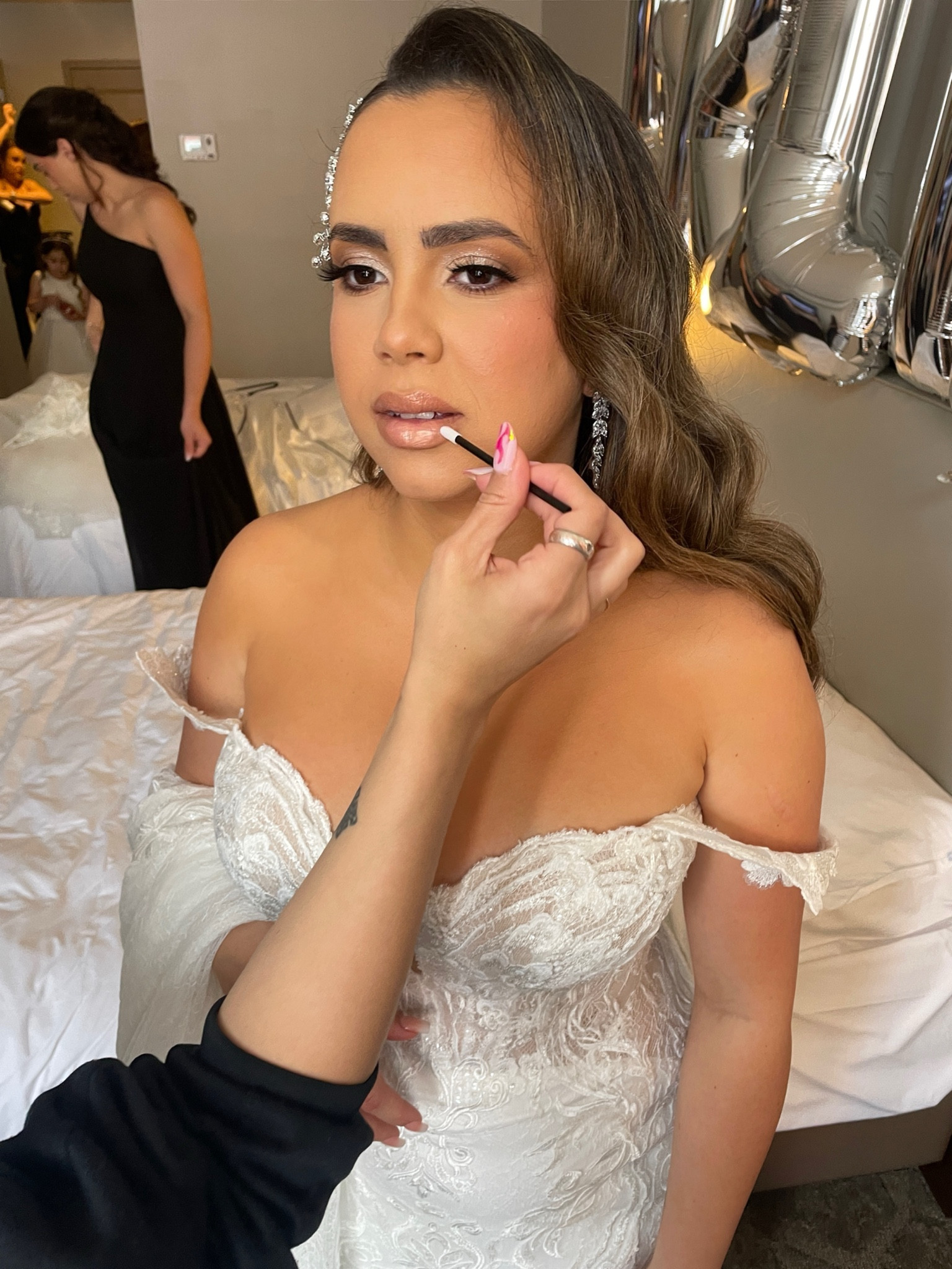 Last touches before walking down the aisle. 

#LTKbeauty #LTKstyletip #LTKwedding