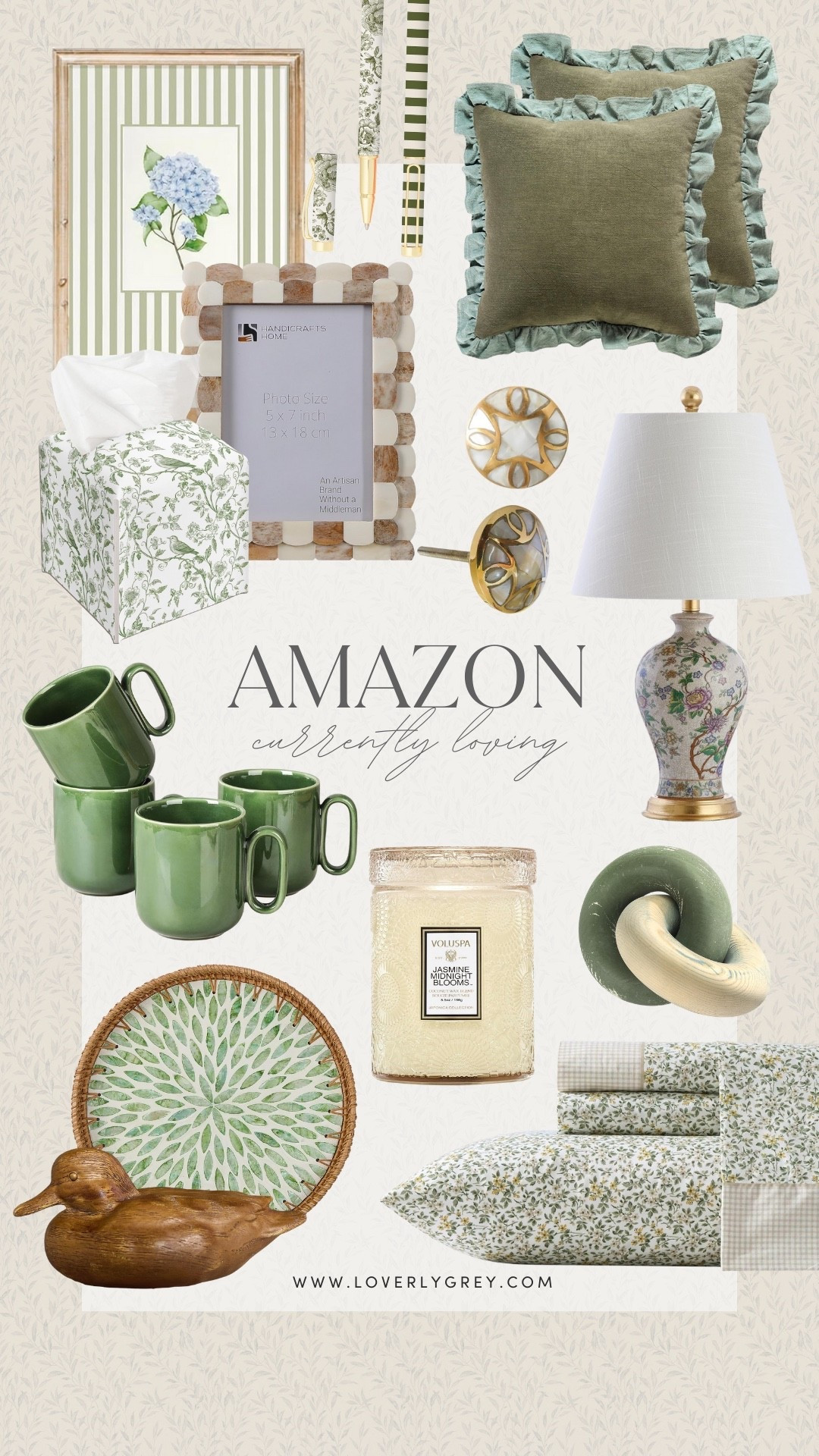 Amazon home decor finds that I am currently loving. It’s all on the details with items like cabinet knobs, picture frames, and cute pens. I am also loving the tissue box cover, floral sheets, and stunning lamp for a bedroom revamp. 

#LTKSeasonal #LTKFindsUnder100 #LTKHome