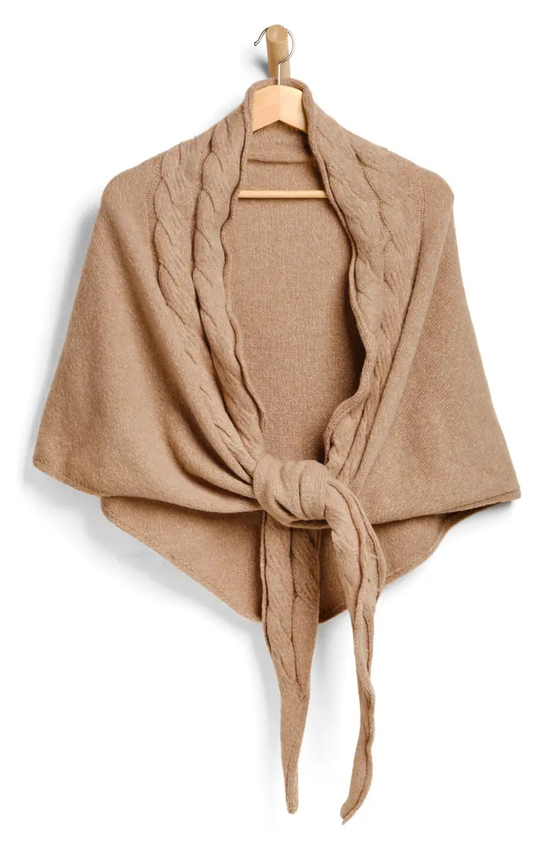 Coastline Cable Trim Scarf | Nordstrom