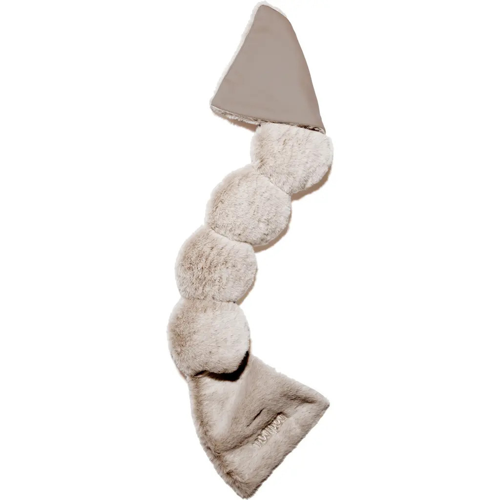 NODPOD Teddy Faux Fur Weighted Sleep Mask in Brown at Nordstrom | Nordstrom