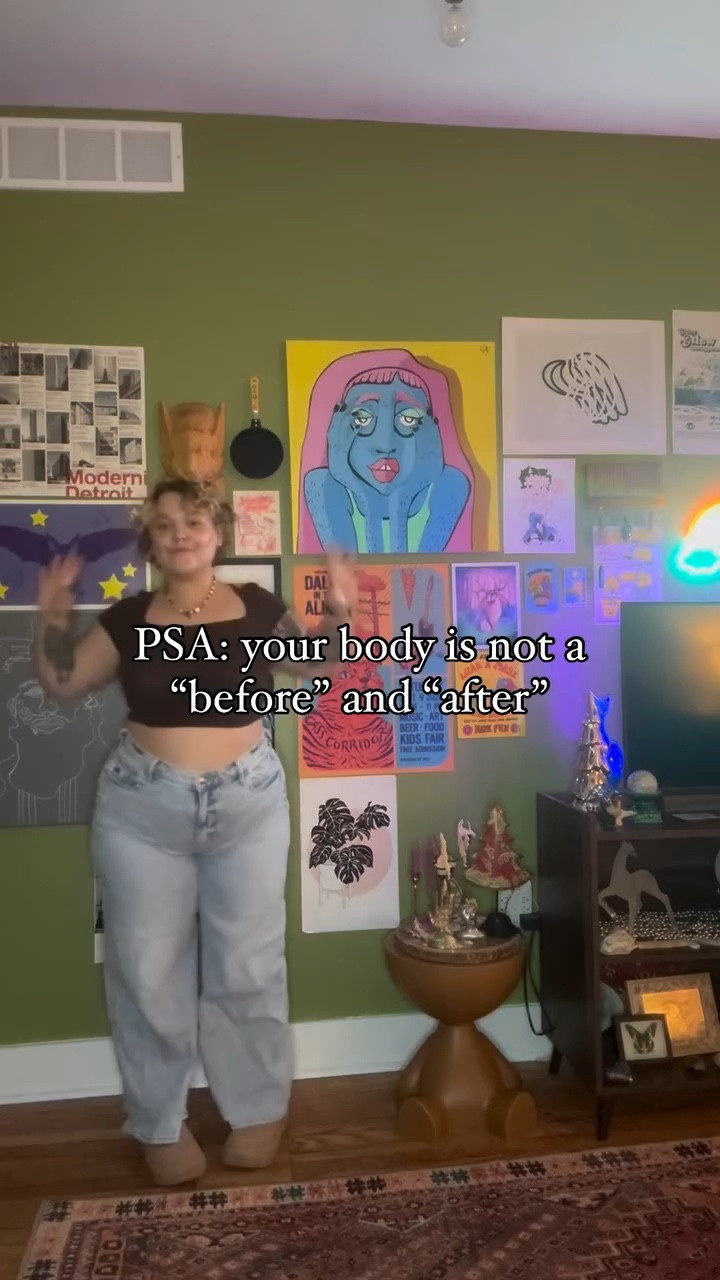 Do you know what actually feels so bad and isolating? 

When your body is only ever the “before” part of the post and not celebrated as being NOW! 

We can’t wait to live our lives and have fun with fashion and enjoy our outfits until we fit an “after” post because that is a WASTE OF TIME! Of precious life! 

Live life NOW and love your body and your outfits and post the content and eat the ice cream and be you unapologetically 💗

…..

Plus-size style, midsize, self love, body positivity, “before” and “after”, weight loss, curvy confidence

#fatliberation #selflovejourney #size14style #plussizebeauty #beforeandafter #fdietculture #livelifetothefullest