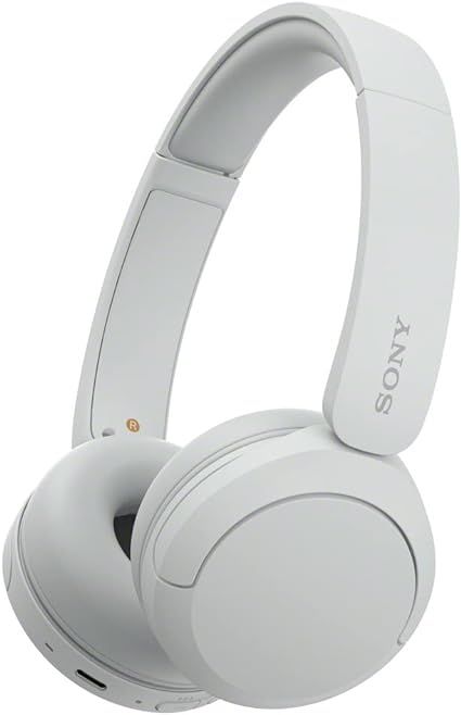 Sony WH-CH520 Wireless Headphones Bluetooth On-Ear Headset with Microphone, White | Amazon (US)