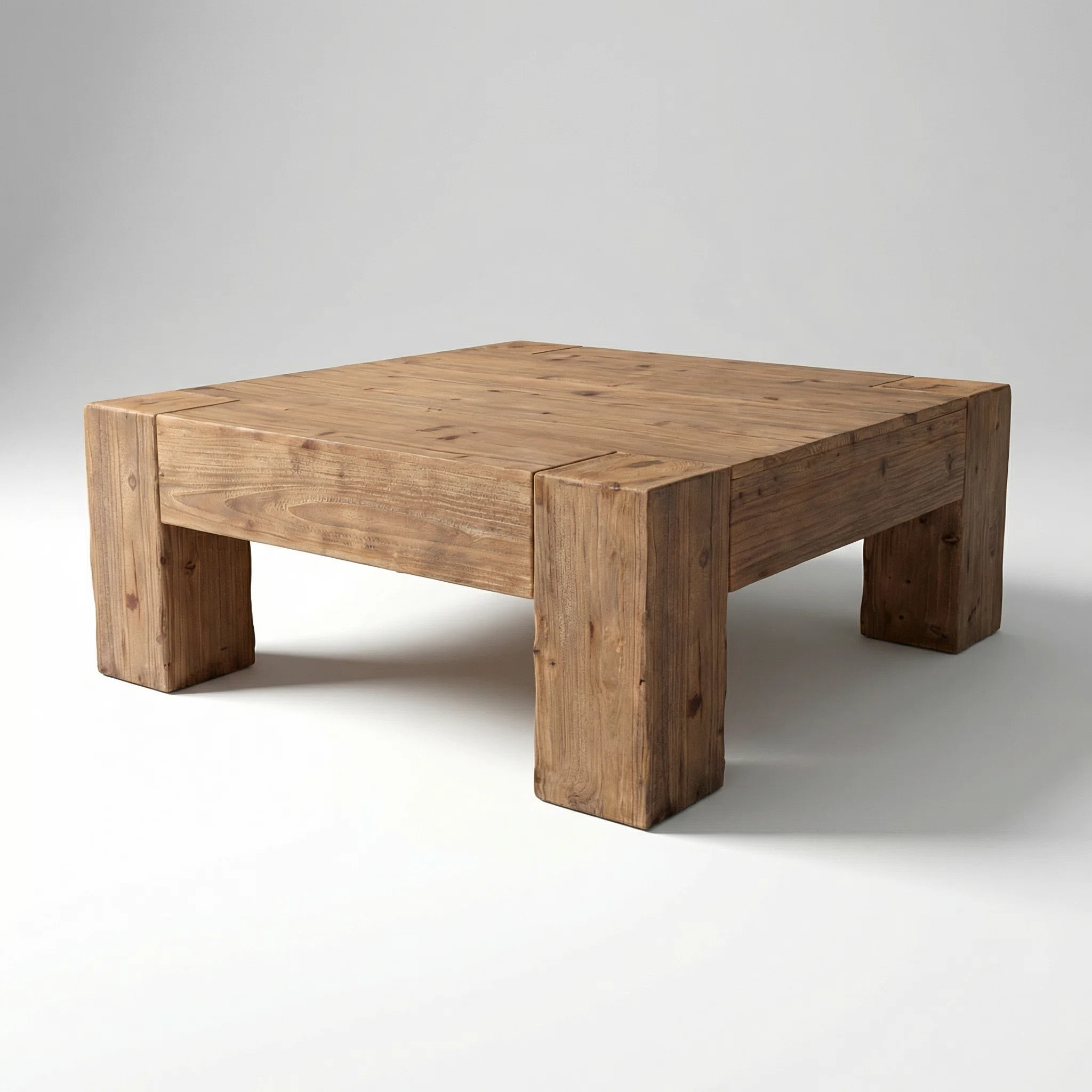 Solid Wood Coffee Table with Wabi-Sabi and Modern Minimalist Design | Wayfair North America