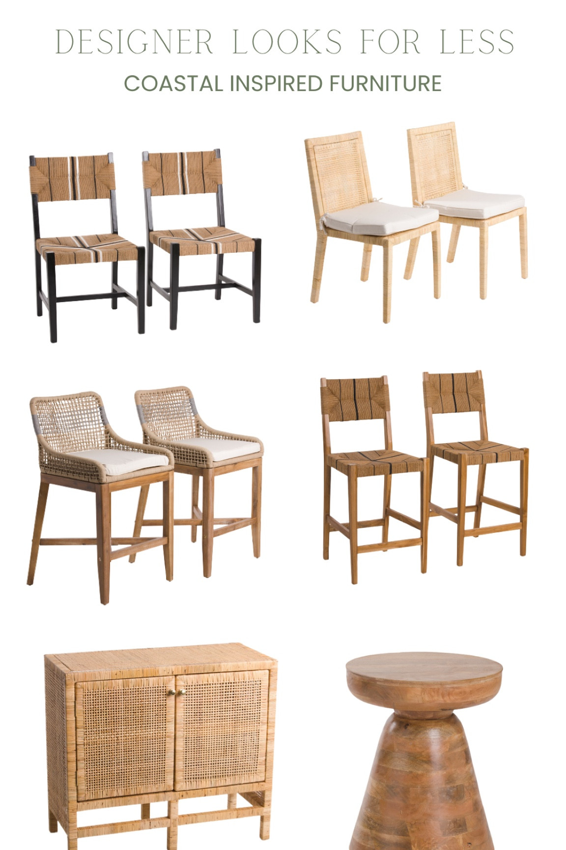 Designer looks for less…. Coastal furniture inspired 

#LTKSale #LTKhome #LTKsalealert