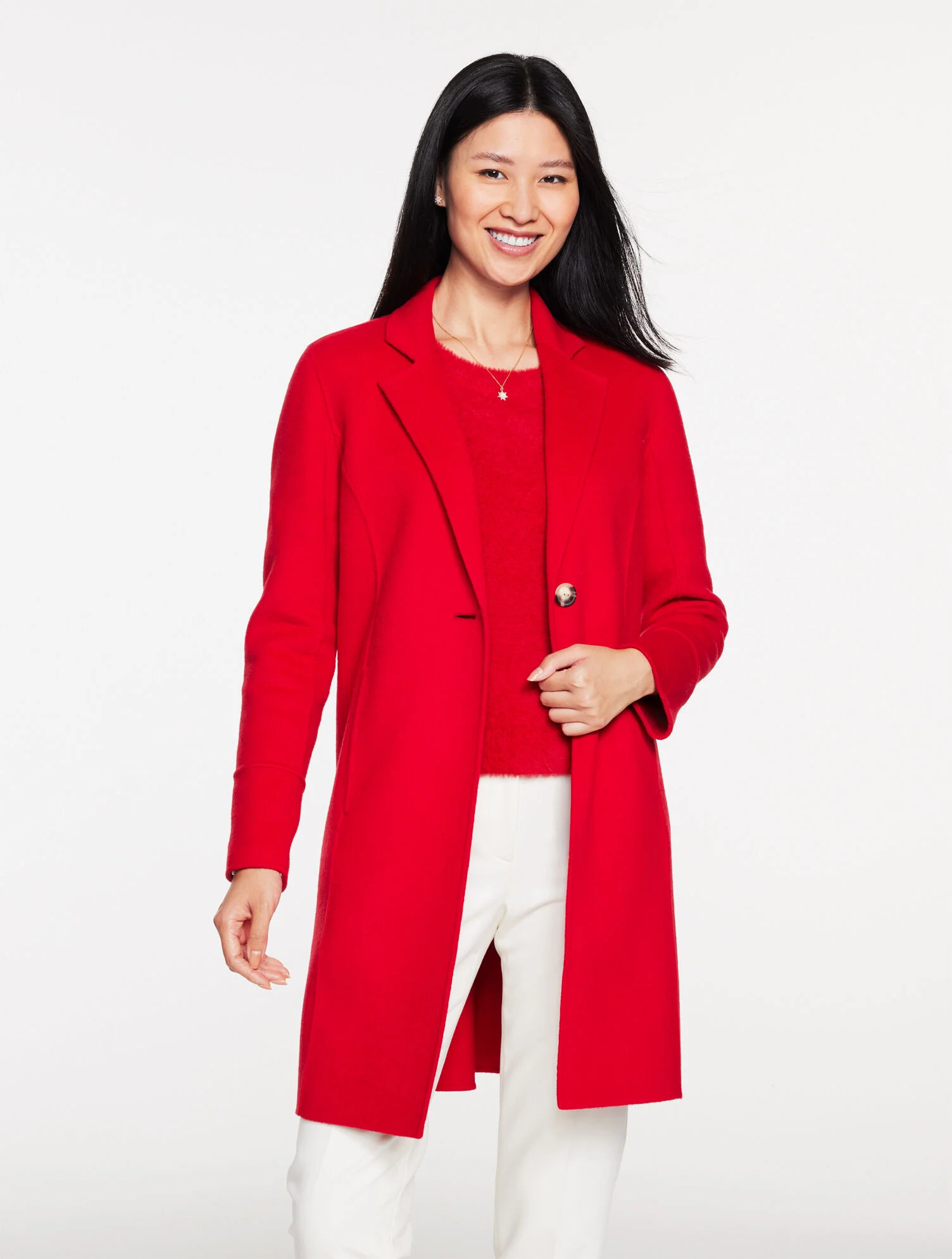 Double Face Wool Blend Coat | Talbots