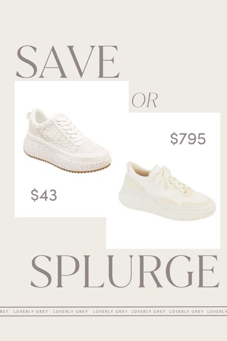 Save or splurge! These sneakers are a great neutral option for spring 👏 #loverlygrey

#LTKstyletip #LTKFind #LTKshoecrush