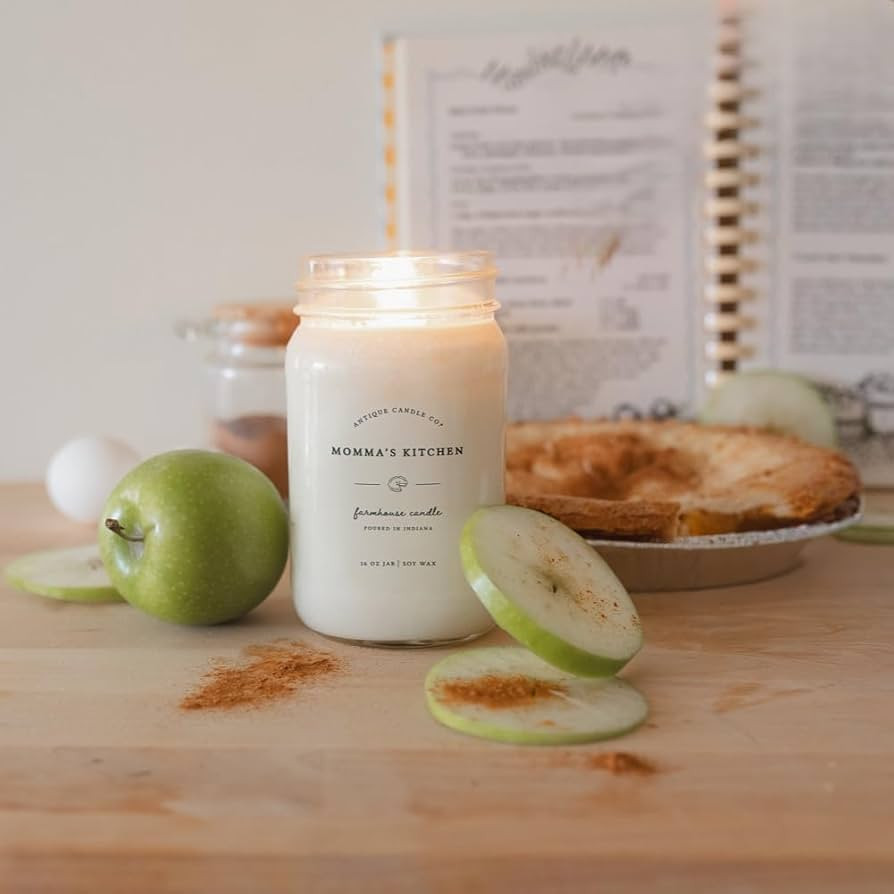 Amazon.com: Antique Candle Co.\u00ae 16 Ounce Soy Wax Candle, 80 Hour Burn Time, Cotton Wick, Mas... | Amazon (US)