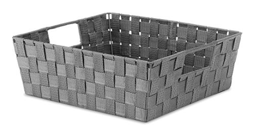 Whitmor 6581-2711-SAGRY Woven Strap Shelf Tote Savvy Gray | Amazon (US)